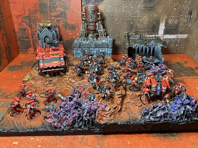 Blood Angels display board